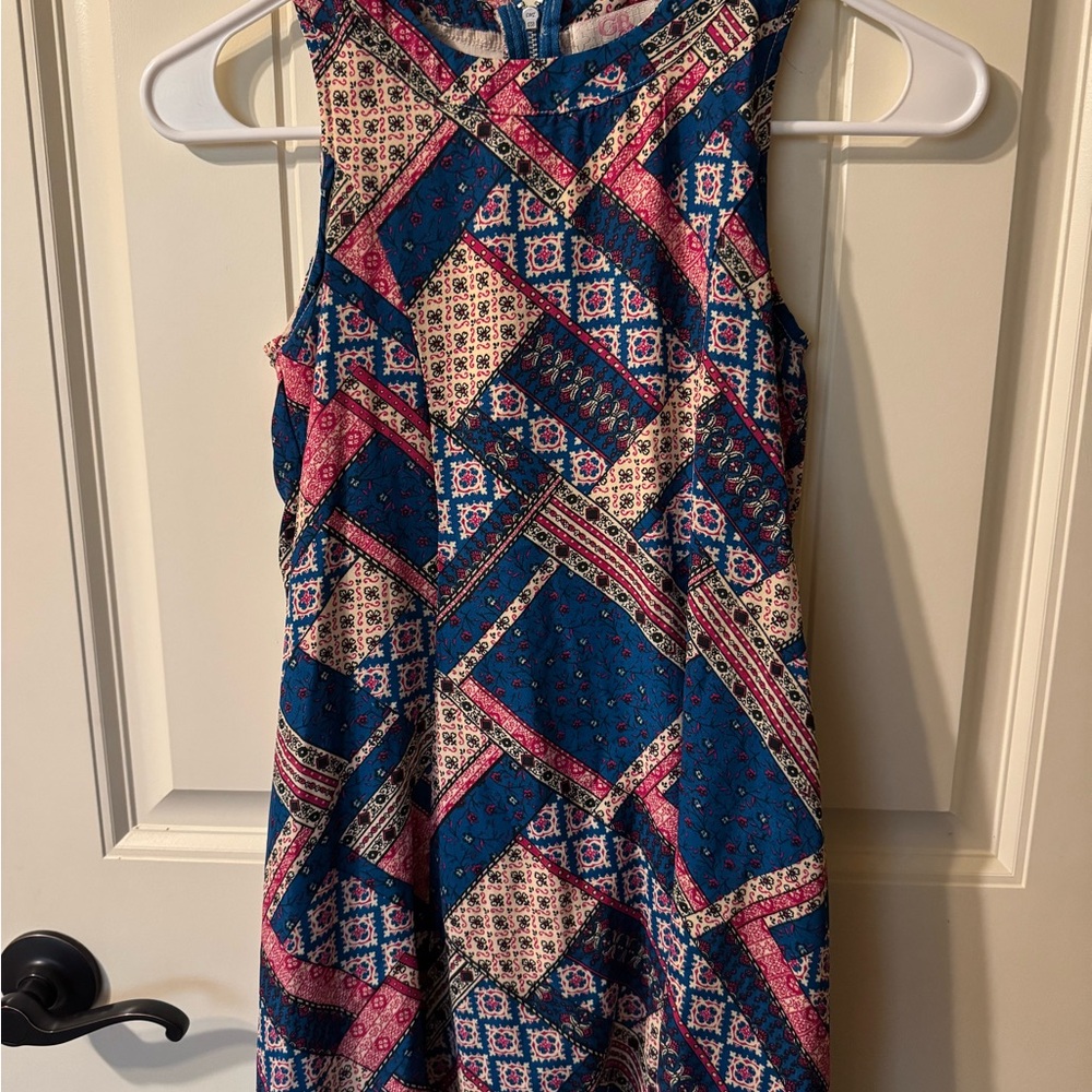 GB Girls Multicolor Geometric Dress